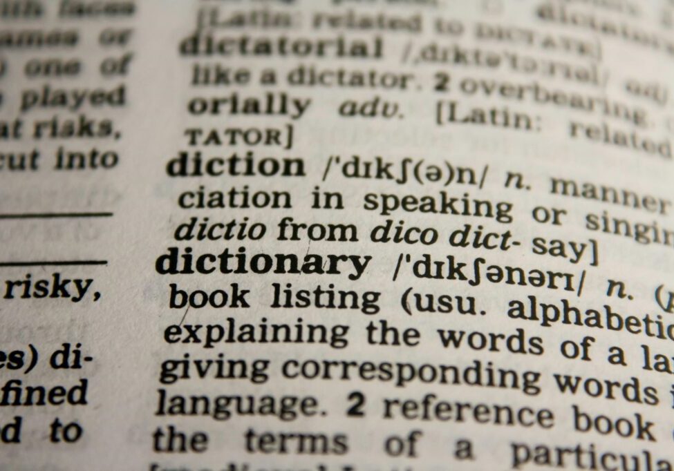 Dictionary image